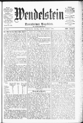 Wendelstein Sonntag 27. Oktober 1901