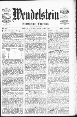 Wendelstein Mittwoch 30. Oktober 1901