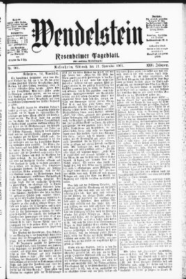 Wendelstein Mittwoch 13. November 1901