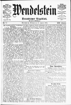 Wendelstein Mittwoch 15. Januar 1902