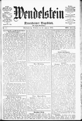 Wendelstein Mittwoch 22. Januar 1902