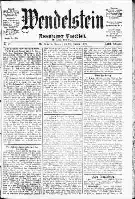 Wendelstein Sonntag 26. Januar 1902