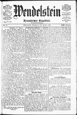 Wendelstein Dienstag 28. Januar 1902