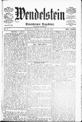 Wendelstein Dienstag 4. Februar 1902