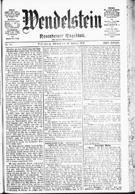 Wendelstein Mittwoch 19. Februar 1902