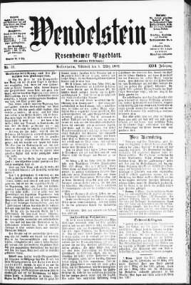 Wendelstein Mittwoch 5. März 1902