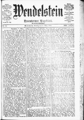 Wendelstein Samstag 8. März 1902