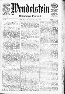 Wendelstein Dienstag 11. März 1902