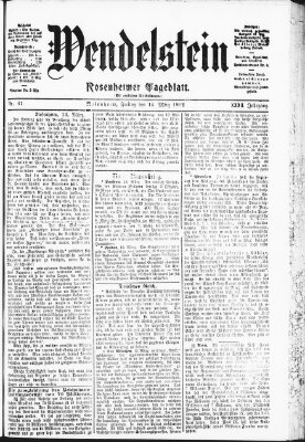 Wendelstein Freitag 14. März 1902