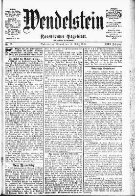 Wendelstein Mittwoch 19. März 1902