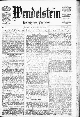 Wendelstein Freitag 21. März 1902