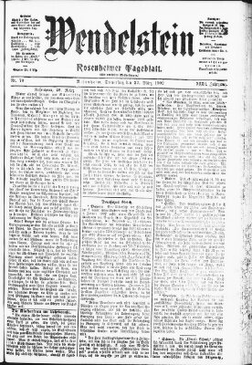 Wendelstein Donnerstag 27. März 1902