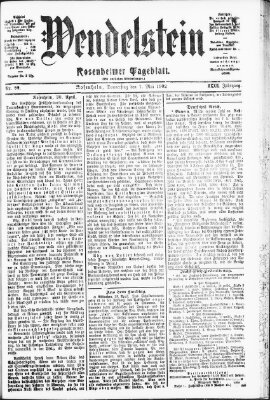 Wendelstein Donnerstag 1. Mai 1902