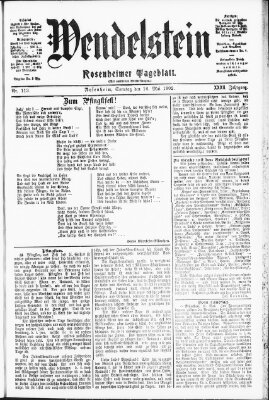 Wendelstein Sonntag 18. Mai 1902