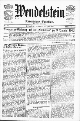 Wendelstein Samstag 28. Juni 1902