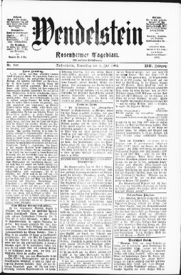 Wendelstein Donnerstag 3. Juli 1902