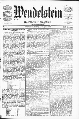 Wendelstein Samstag 5. Juli 1902