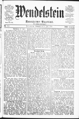 Wendelstein Mittwoch 9. Juli 1902