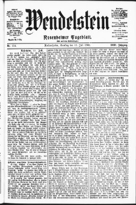 Wendelstein Samstag 12. Juli 1902