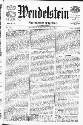 Wendelstein Dienstag 15. Juli 1902