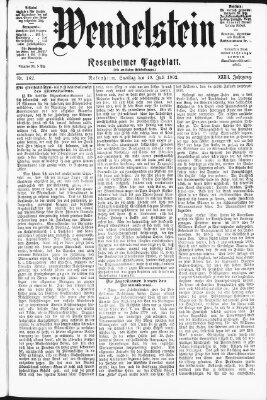 Wendelstein Samstag 19. Juli 1902