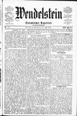 Wendelstein Sonntag 20. Juli 1902