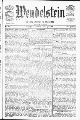 Wendelstein Donnerstag 24. Juli 1902