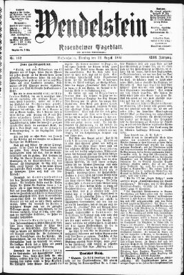 Wendelstein Montag 11. August 1902