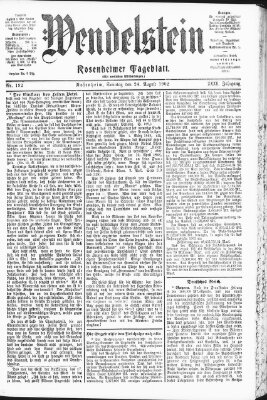 Wendelstein Sonntag 24. August 1902