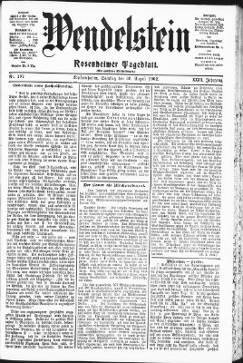 Wendelstein Samstag 30. August 1902