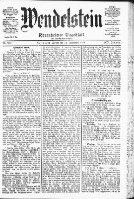 Wendelstein Freitag 12. September 1902