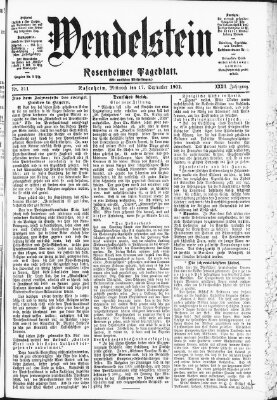 Wendelstein Mittwoch 17. September 1902