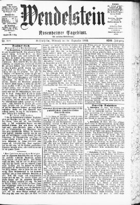 Wendelstein Mittwoch 24. September 1902