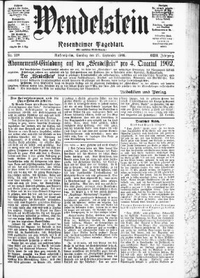 Wendelstein Samstag 27. September 1902