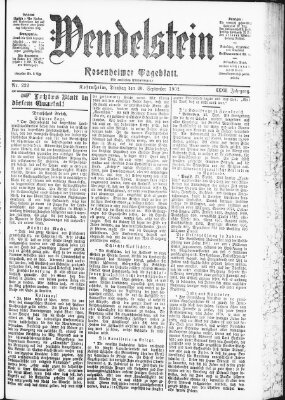 Wendelstein Dienstag 30. September 1902