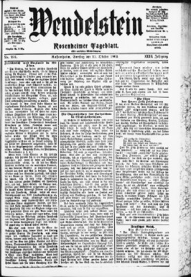 Wendelstein Samstag 11. Oktober 1902