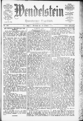 Wendelstein Mittwoch 15. Oktober 1902