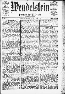 Wendelstein Mittwoch 22. Oktober 1902