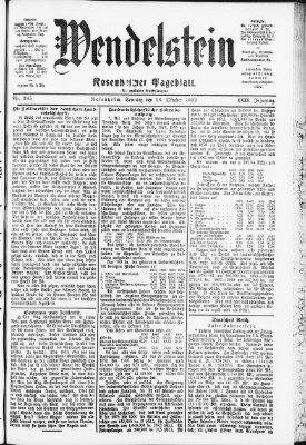 Wendelstein Sonntag 26. Oktober 1902