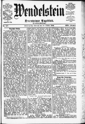 Wendelstein Mittwoch 29. Oktober 1902