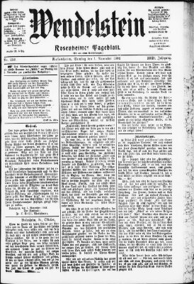 Wendelstein Samstag 1. November 1902