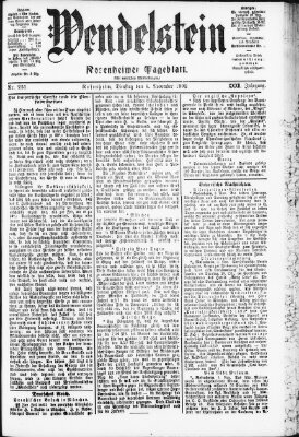 Wendelstein Dienstag 4. November 1902