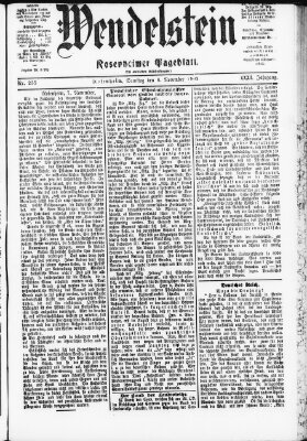 Wendelstein Samstag 8. November 1902