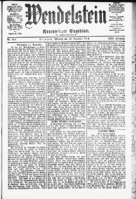 Wendelstein Mittwoch 12. November 1902