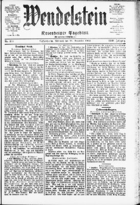 Wendelstein Mittwoch 26. November 1902