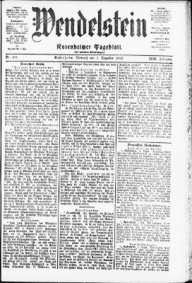 Wendelstein Mittwoch 3. Dezember 1902