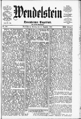 Wendelstein Sonntag 14. Dezember 1902