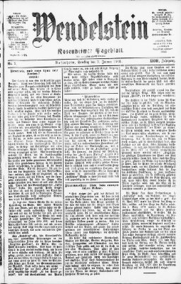 Wendelstein Samstag 3. Januar 1903