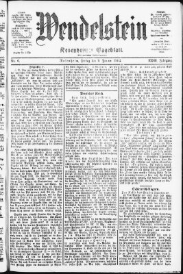 Wendelstein Freitag 9. Januar 1903