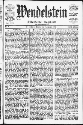 Wendelstein Samstag 10. Januar 1903